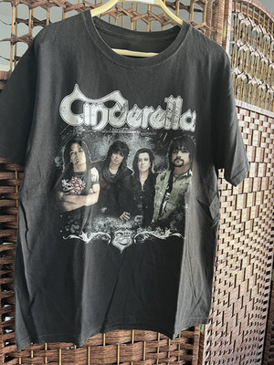 Cinderella Band Tour Black Short Sleeve Unisex T-Shirt All Size QX586