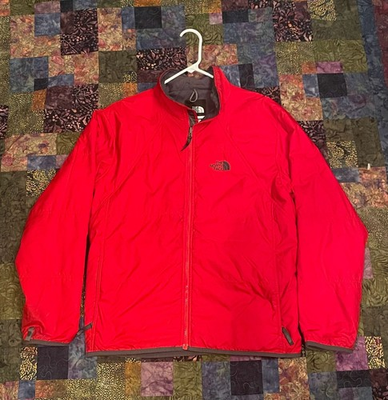 #ad The North Face Men#x27;s Red Primaloft Insulated Full Zip Jacket $58.00