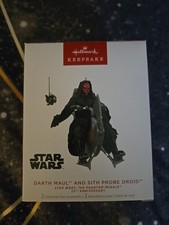 Hallmark 2024 Star Wars DARTH MAUL & SITH PROBE DROID 25th Anniversary Ornament