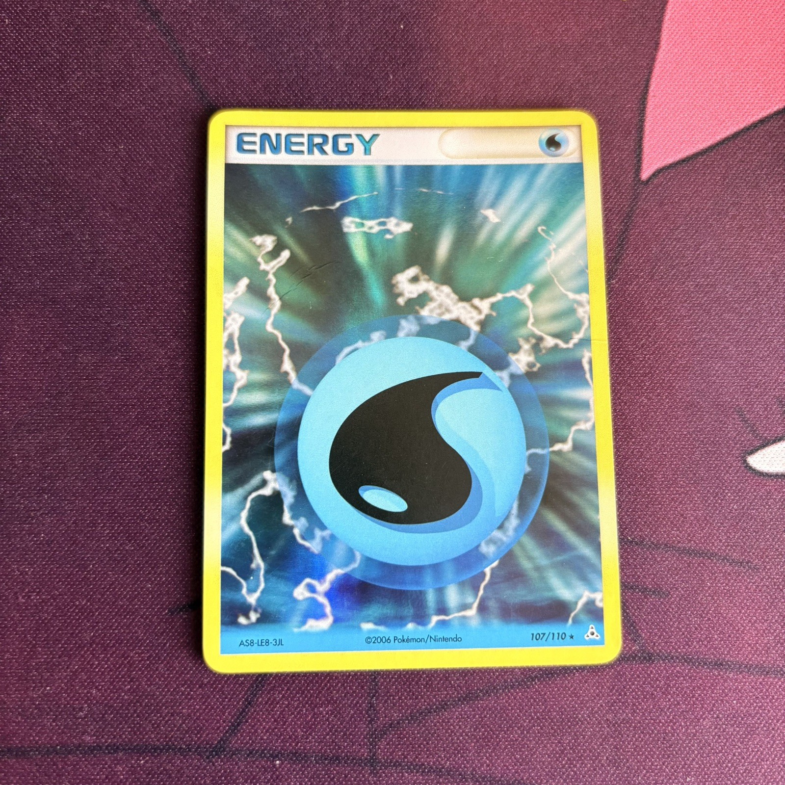 Pokemon Card - Holon Phantoms 107/110 - WATER ENERGY (holo-foil)