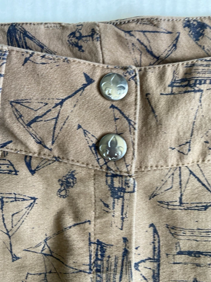 Calções escunas femininas Equine Couture tamanho 28 veleiros bronzeados cavalo equestre - Imagem 2 de 4