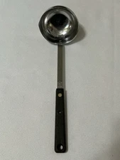 EKCO Forge Stainless Steel Soup Ladle Composite Handle USA Vintage Riveted READ