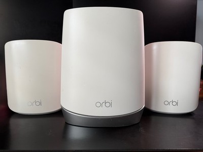 NETGEAR Orbi 650 AX3000 Tri-Band Wi-Fi 6 Mesh System Router + 2 Satellites