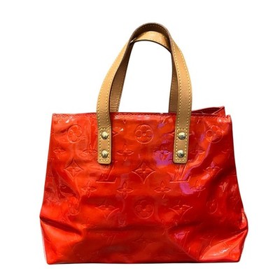 LOUIS VUITTON Monogram Vernis Reed PM Handbag Vernis enamel leather M91088  ...