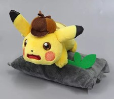 Pokemon Detective Pikachu Golond Plush Eco Bag Set w/ Clip-On Pikachu 8in