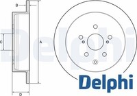 2X Bremsscheibe Delphi BG4919C 2 Bremsscheiben Hinterachse Hinten