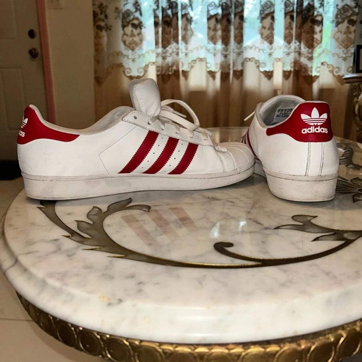 adidas Superstar Embroidered Red Stripes for Sale | Authenticity Guaranteed  | eBay