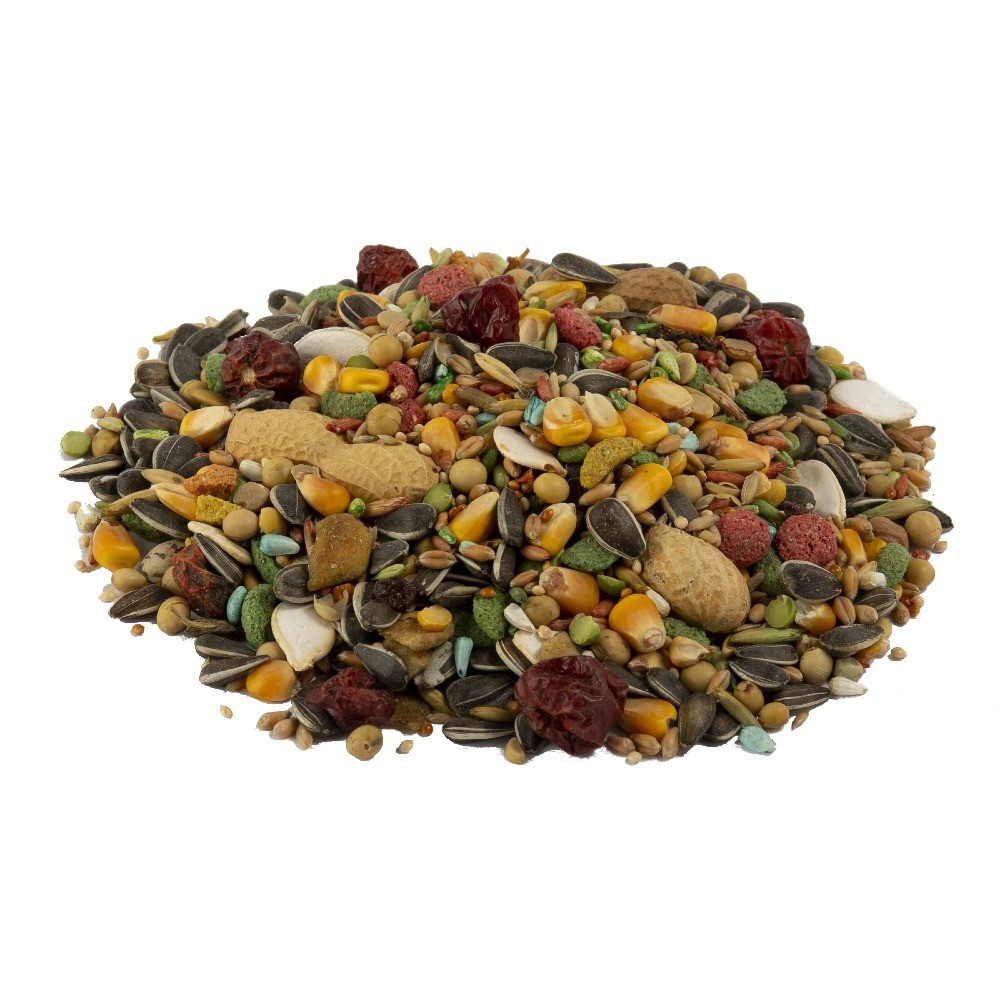 Premium Parrot Food Blend with Seeds, Grains and Vegetables, 8 lb Bulk Bird Diet