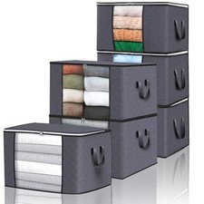 6Pcs Large Storage Bags,90L Foldable Large Storage Bags for 6PCS