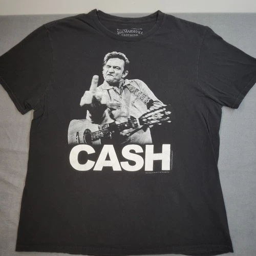 Vintage Jim Marshall Johnny Cash Band T-Shirt Men's XL (Size Vintage vintage concert t-shirt, vintage, size XL, single stitch, B+ condition