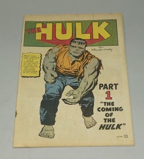 ORIGINAL MAY 1962 MARVEL COMICS THE INCREDIBLE HULK #1 COMIC BOOK COVERLESS KEY