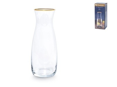 Pasabahce Glaskanne Inklusive Goldrand, Transparent, 1 l