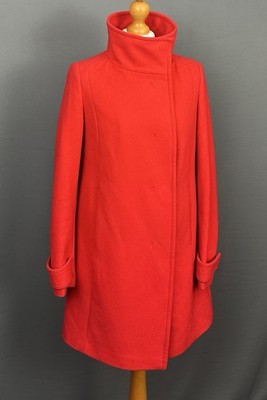 UNITED COLORS OF BENETTON MANTEL / Wollmischung JACKE - Damen Größe UK 8 - IT 40