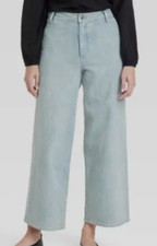 Universal Thread Women's High Rise Sailor Wide Leg Jeans Size 8 Regular