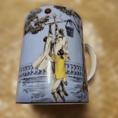 Wedgwood Sheila Bridges Harlem Toile Mug & Plate 4-Piece Set