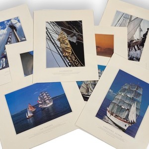 1986 N.Y. Times "Tall Ships" Collection of 8 Ltd Edition Lithograph Prints