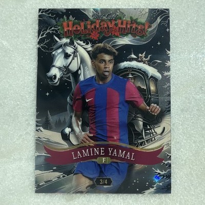 Wild Card Holiday Hits! 2025 Lamine Yamal /4 #HHd5-LY Soccer Card