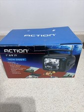 Action ACN-3501 5" Portable Black White CRT TV Television New In Box
