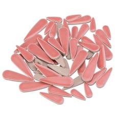 100g Petal Mosaic Tiles Glazed Ceramic Tiles Light Red