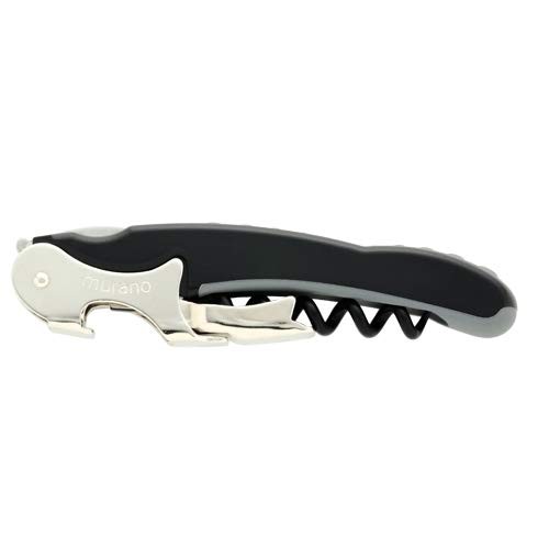 funVino Murano Sommelier Knife Dark Black Made in Italy 4678 770 - Picture 1 of 1