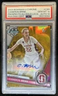 2023-24 Bowman U Chrome Cameron Brink Auto Gold Lava Refractor #/50 PSA 10