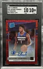 2020 Donruss Choice Anthony Edwards Red Auto /99 Rookie SGC 10! RC 13/99 Auto!