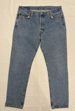 Vintage Levi's 501 Denim Medium Wash Blue Jeans Button Fly Men's 36x32 / 33x31