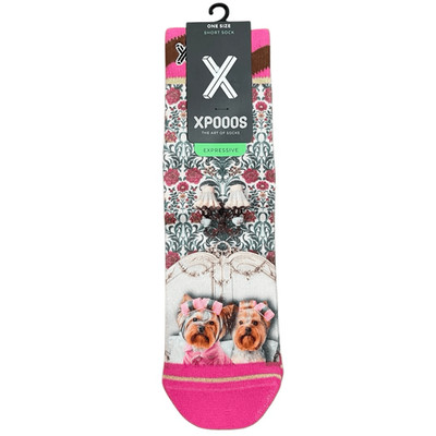 XPOOOS Short Sock OS Expressive Bougie Dogs