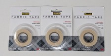 Scotch Removable Double-Sided Fabric Tape .75 In x 5 Yd - Lot of 3 Rolls - New