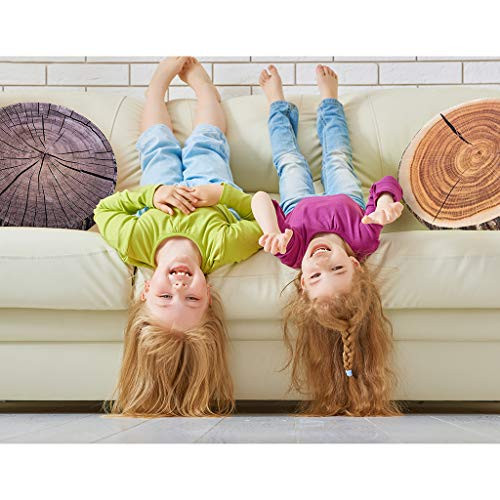 Decorative Round Throw Pillow, 3D Digital Print Comfortable Kids Funny Cute - Picture 6 of 7
