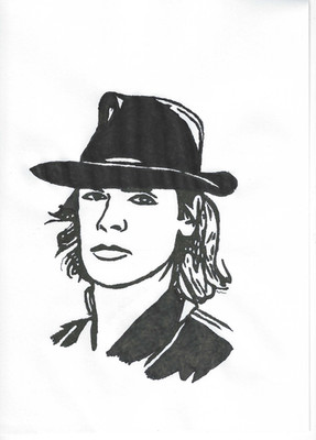 Udo Lindenberg 06.07.2026--Zeichnung in A4, Maße 210 × 297 mm