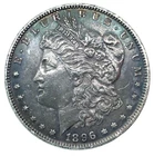 1896- Morgan Dollar UNC. VAM 19 Top 100  Monster Toned 90% Silver $1 US #1346