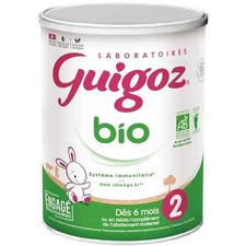 Lait bébé en poudre 2ème âge bio GUIGOZ 800 gr