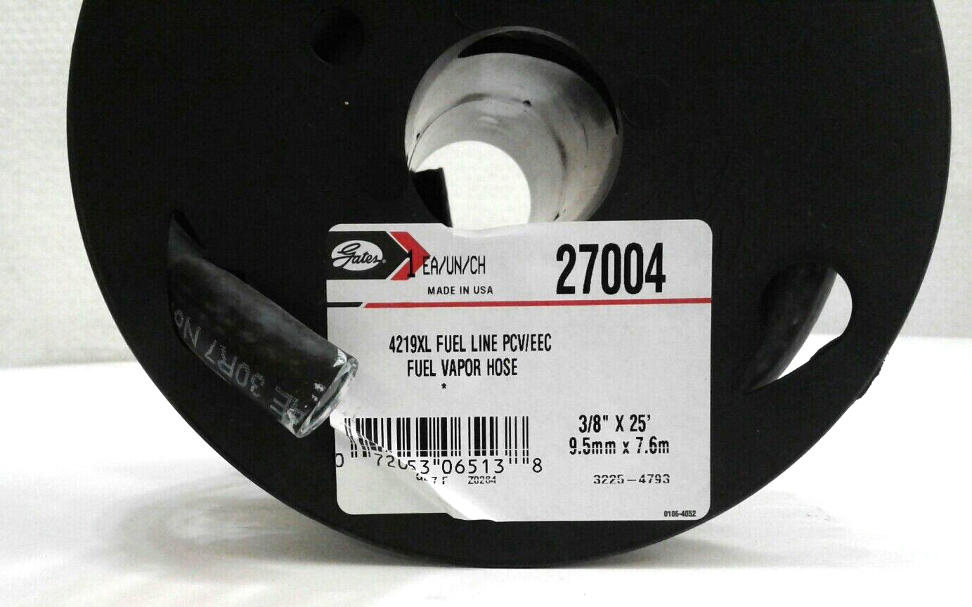 Gates 27004 4219XL Fuel Line PCV/EEC Fuel Vapor Hose 32254793 3/8" x