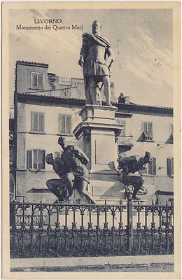 LIVORNO - MONUMENT TO THE FOUR MOORS 1931