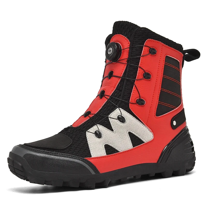 Botas de motocicleta para hombre Zapatos informales Cuero de microfibra Botas de equitación de motocross Foto 2 de 4