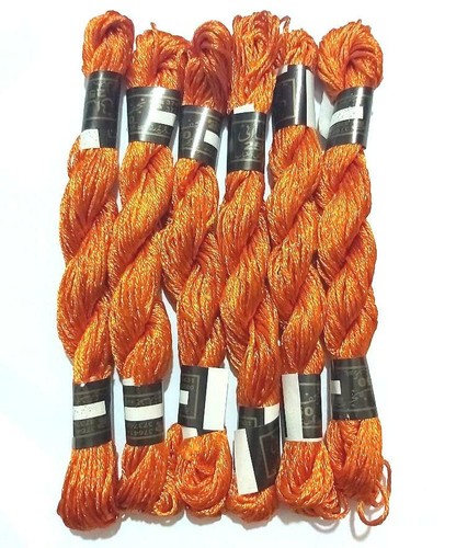 Silk rayon skeins large embroidery floss thread various assorted 17 colors - Picture 33 of 39