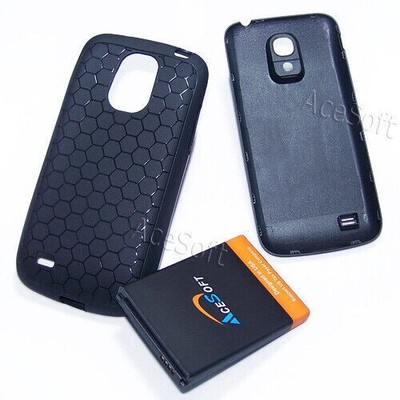 NEW 6300mAh Extended Battery TPU Case Back Cover f Samsung Galaxy S4 mini I9190L