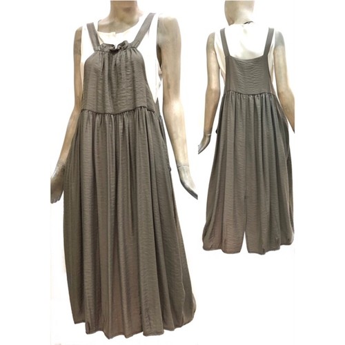 Fly Girl Vestito Lungo Salopette Abito Donna Casual Estivo Verde Long Dress  | eBay