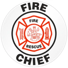 Fire Chief Bumper Sticker Military Vinyl Soldier Decal 5"