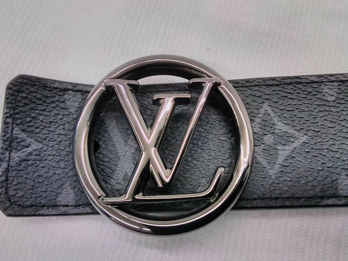 Louis Vuitton Mens 35MM Monogram Eclipse Black Grey Leather Utility Belt  Bag Waist Strap Cargo Travel Size 40 – THE-ECHELON