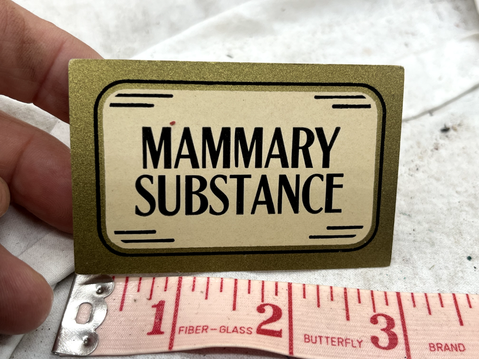 vintage pharmaceutical glass gold labels antique victorian gummed label