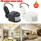 2024PIR Motion Sensor Detector Infrared Home 180° Light Control Switch 110V IP44