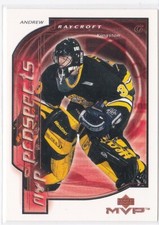 2000-01 Upper Deck MVP ANDREW RAYCROFT rookie card #218