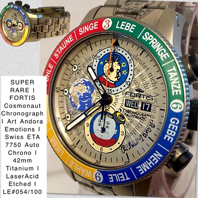 42mm Titanium | Valjoux 7750 Auto Chrono | COSMONAUT | LE#054/100