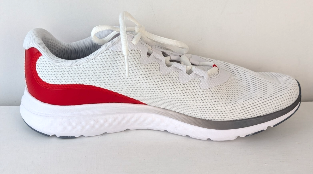Men's 12 - Under Armour UA Charged Impulse 3 Running Shoe -White