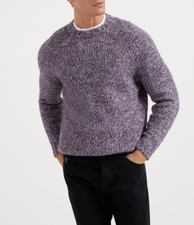 NWT 2850 Brunello Cucinelli Men Alpaca-Cashmere Blend Chunky Sweater50/40US A252