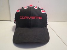 Vintage Chevrolet Corvette Embroidered W/ Flames Adjustable Hat/ Cap- Brand New