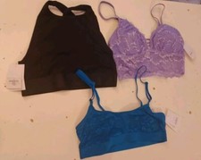 NEW Auden Women's XS Bra Bralette LOT OF 3 1110 