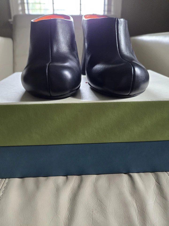 Marni Black Leather High Heeled Mules Size 38 European  - Image 2 of 4